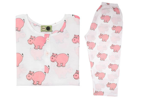 The Cheerful Hippo pink