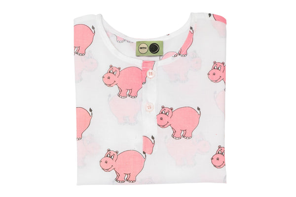 The Cheerful Hippo pink
